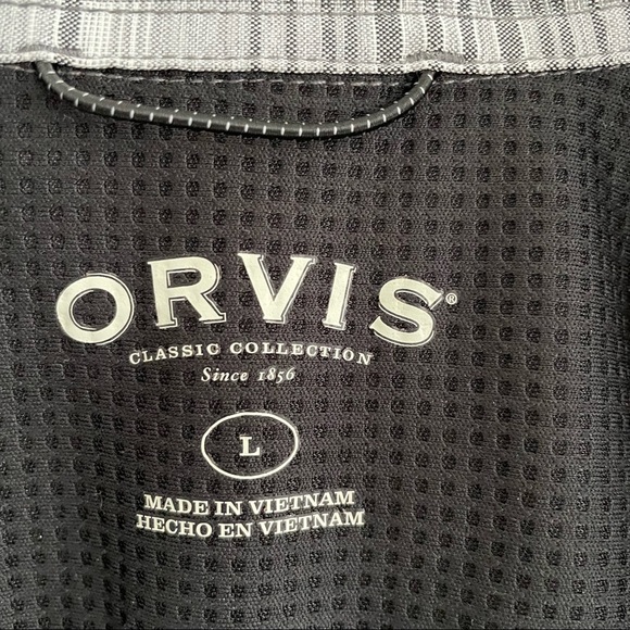 Orvis Mens Shirt Sz L Button Up Short Sleeve Tech Shirt Lightweight - Picture 7 of 7